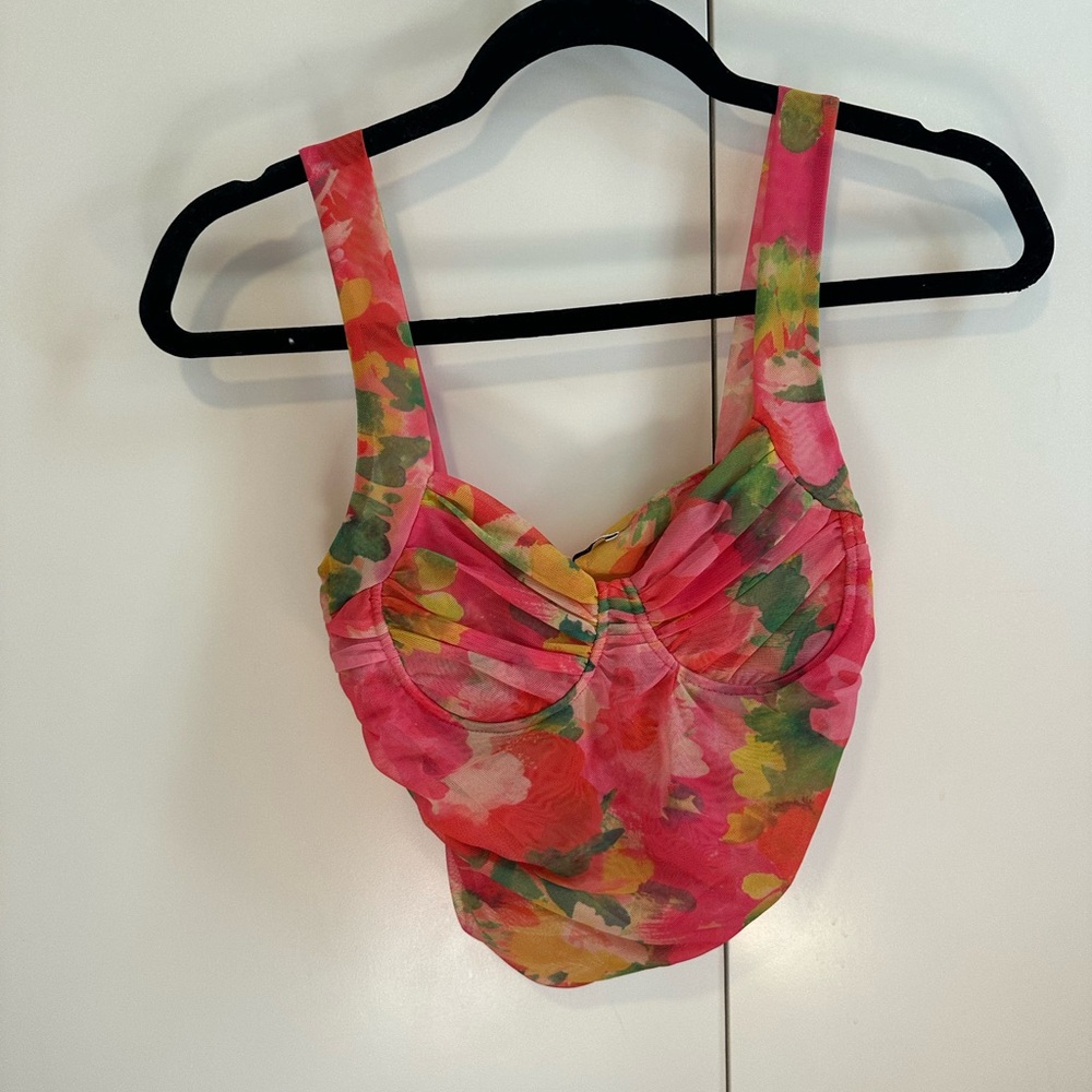 Zara Multicolor Floral Tank Top